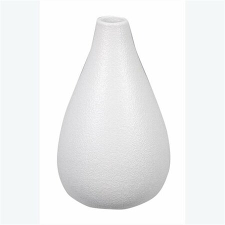 YOUNGS 4.02 in. Stoneware Vase, White 11242